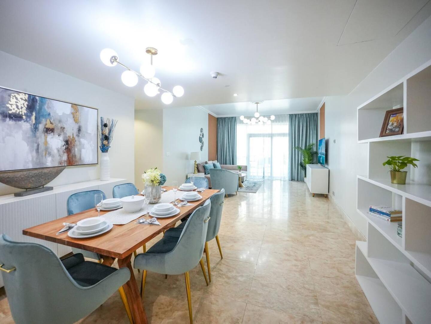 Deluxe 3 Bedroom With Marina & Sea View Dubai Exterior foto